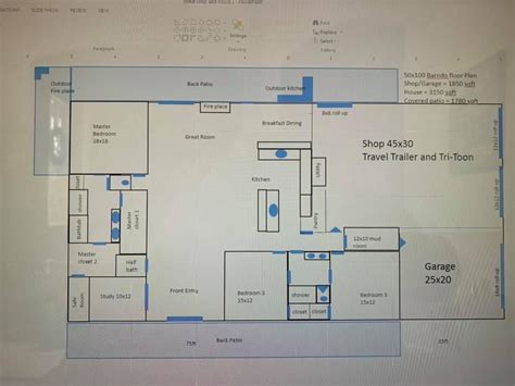 sheet metal shop floor plans|50x100 metal building floor plans.